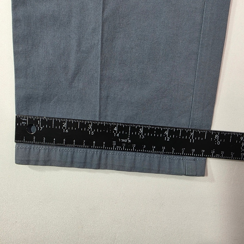 NEW Peter Millar Crown Gray Cotton Cashmere Blend Flat Front Trousers Mens 35x35 - Picture 5 of 14